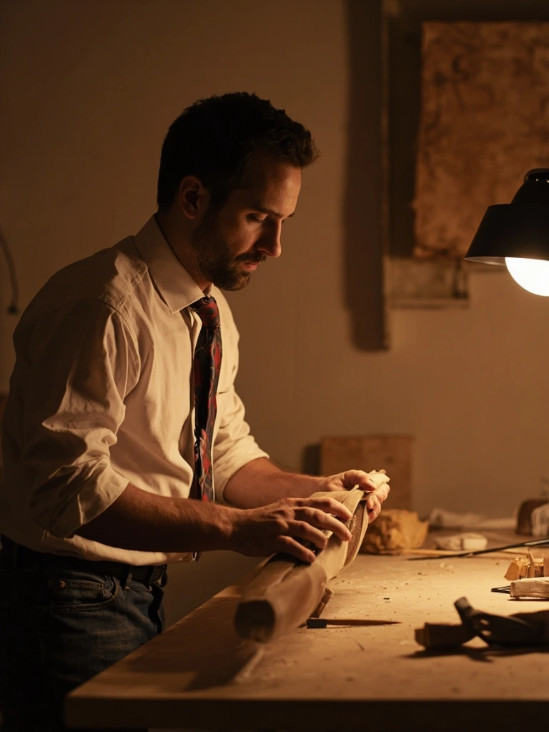Portrait of Tomás Reiner, sculptor.