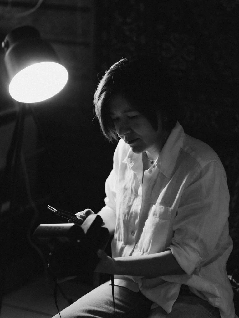 Portrait of Hana Marchetti, in-house conservator.