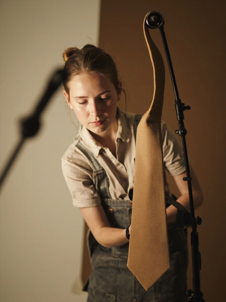 Portrait of Saoirse Halberstam, studio assistant.