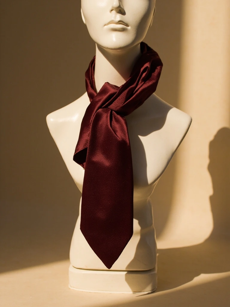 Folded Origami No. 037 draped over a plaster bust in the Brooklyn atelier